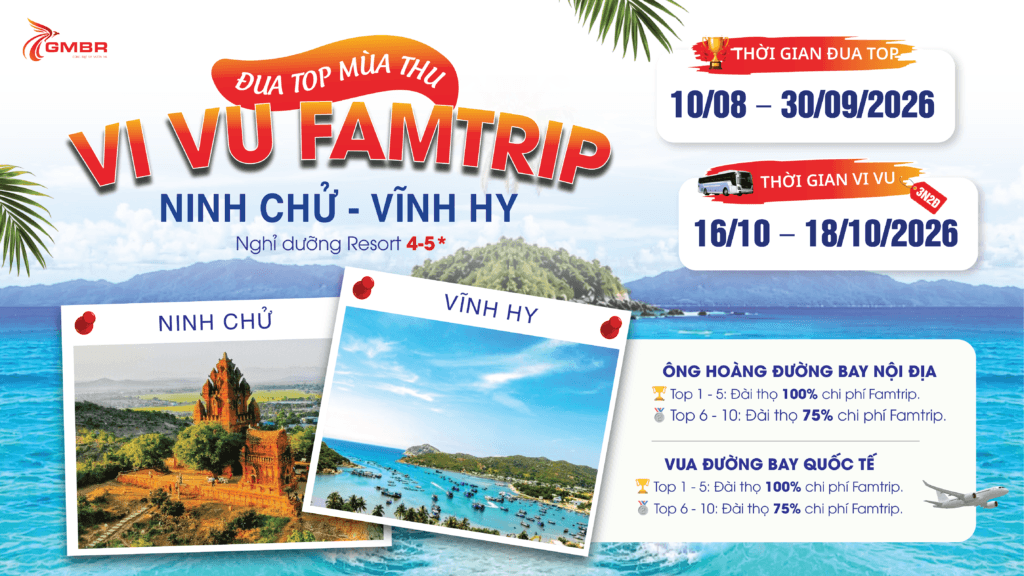 ĐUA TOP MÙA THU, VI VU FAMTRIP CÙNG GIẤC MƠ BAY RẺ