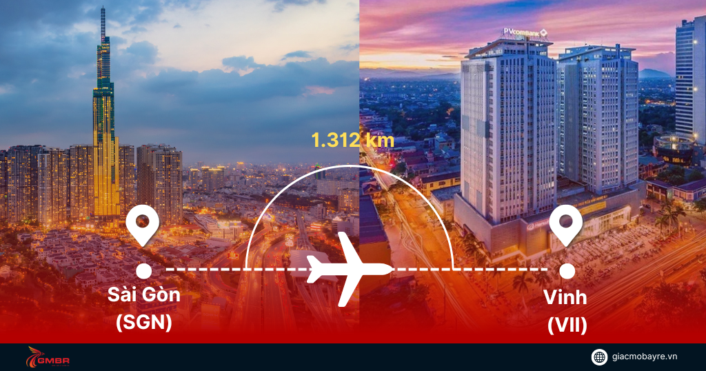 Đặt vé máy bay Sài Gòn (TPHCM) đi vinh tại Giấc Mơ Bay Rẻ