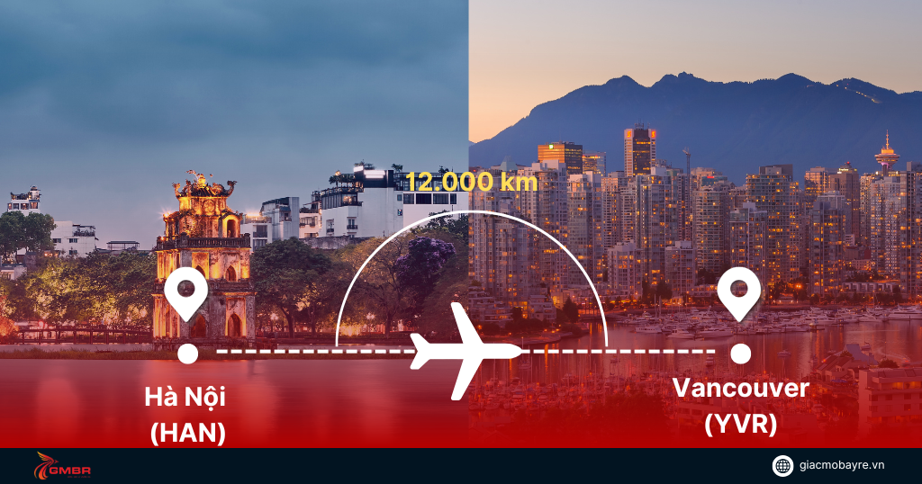 Thông tin cơ bản về chặng bay tư Hà Nội đến Vancouver