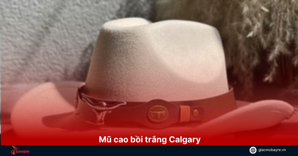 Mũ cao bồi trắng Calgary