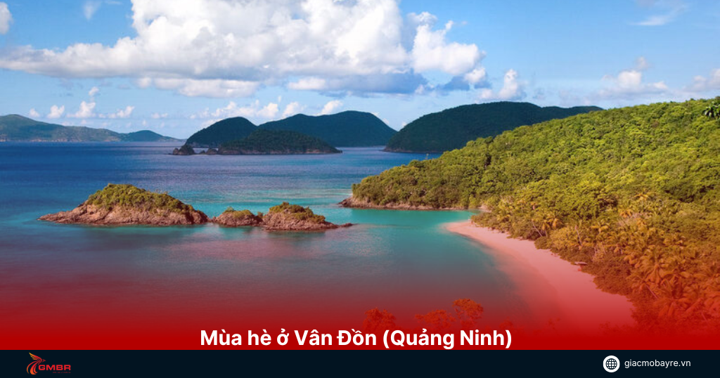 Mùa hè ở Vân Đồn thời tiết nắng đẹp trời trong xanh