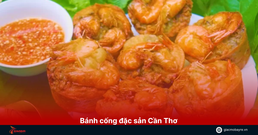Bánh cống đặc sản ở Cần Thơ