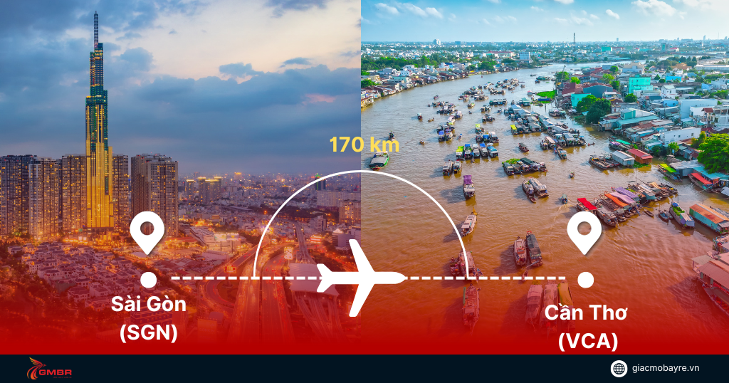 Thông tin chặng bay từ TP Hồ Chí Minh đi Cần thơ
