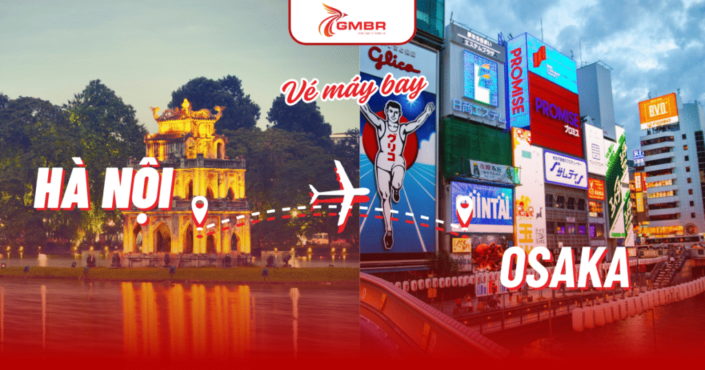 vé máy bay từ hà nội đi osaka