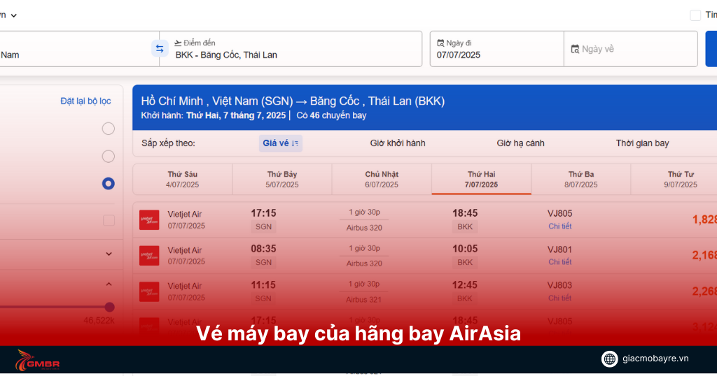ve may bay tu sai gon den bang coc air asia