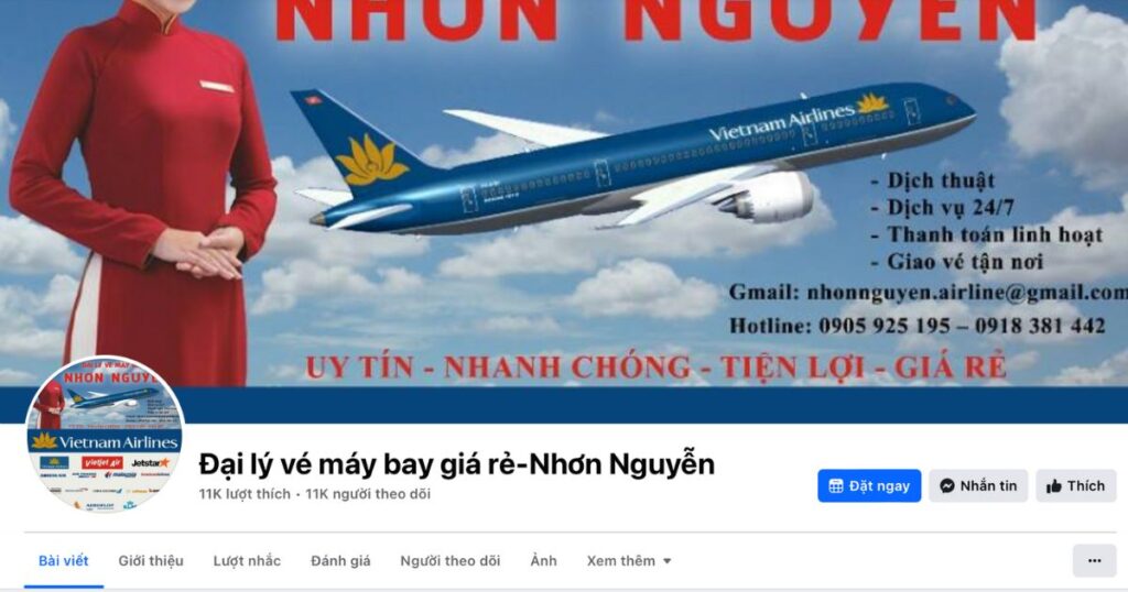 Nhơn Nguyễn là một trong các đại lý vé máy bay tại TP Huế uy tín, chất lượng
