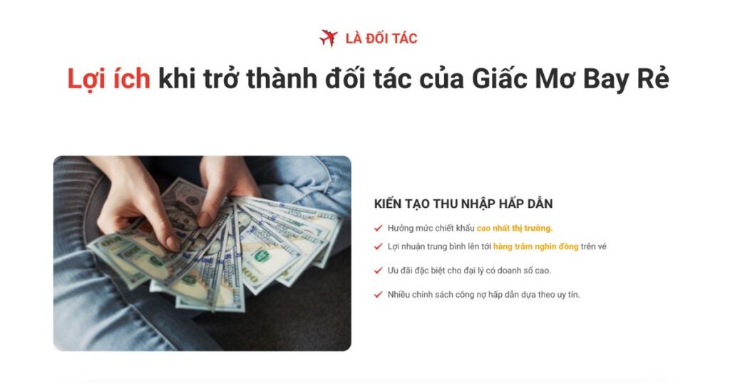 Hãy để Giấc Mơ Bay Rẻ hỗ trợ bạn gia tăng lợi nhuận.
