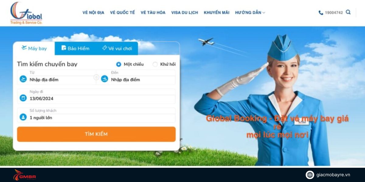 Global Booking có kinh nghiệm hợp tác với nhiều hãng hàng không nổi tiếng