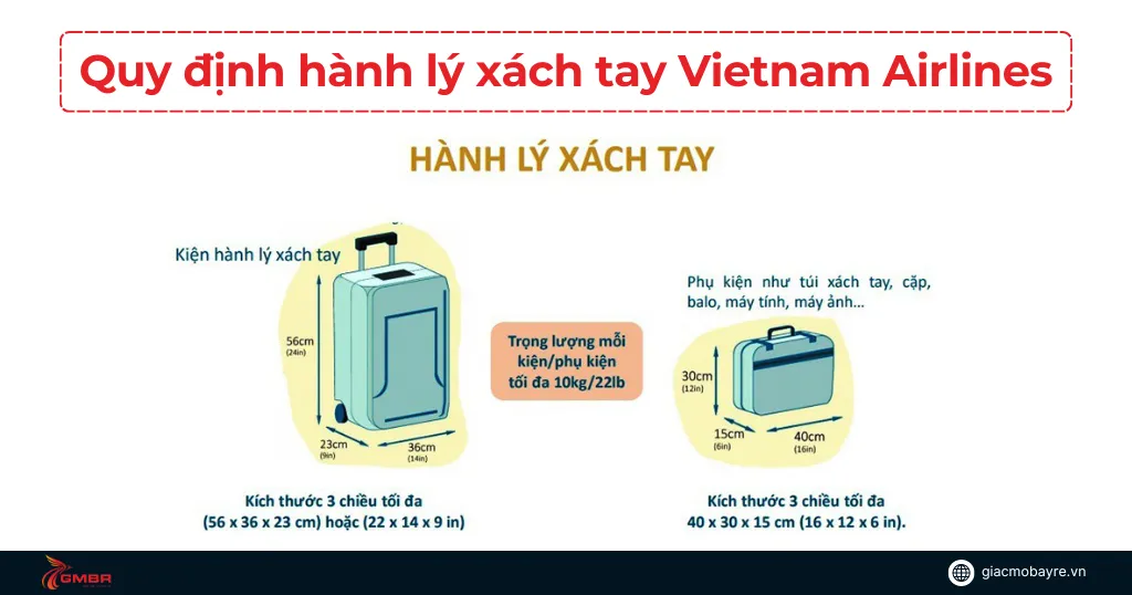 Quy định hành lý xách tay của Vietnam Airlines