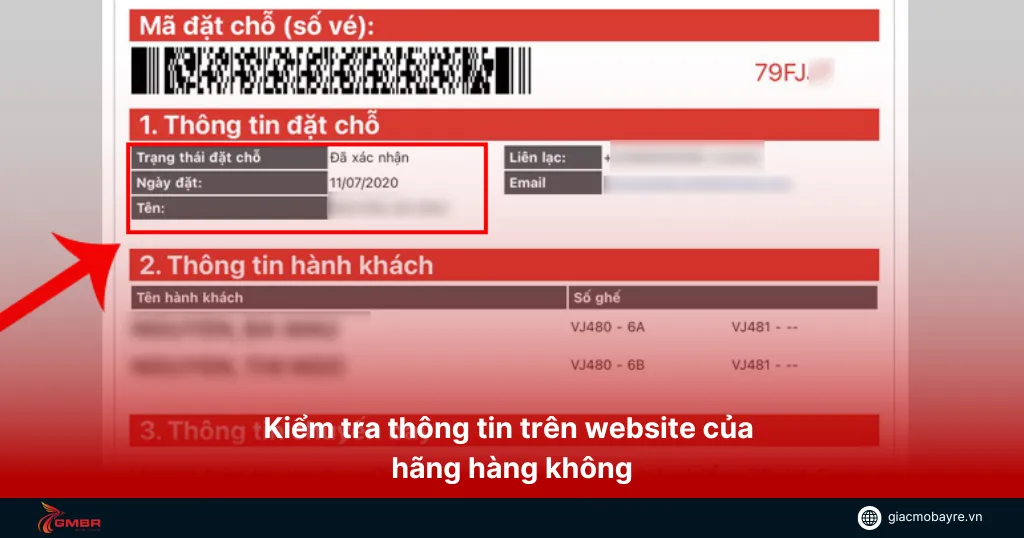 Kiểm tra thông tin vé