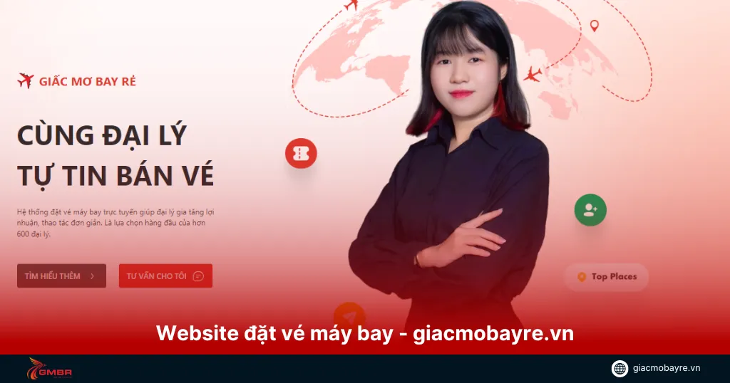 Giao diện đặt vé trực quan của Giấc Mơ Bay Rẻ 