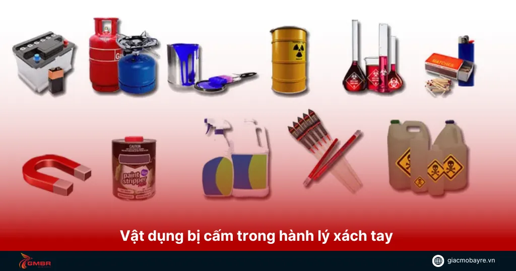 Vật dụng bị cấm trong hành lý xách tay