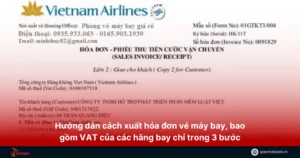 cách xuất hóa đơn vé máy bay