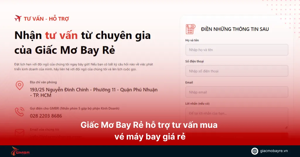 Hỗ trợ tư vấn mua vé máy bay giá rẻ