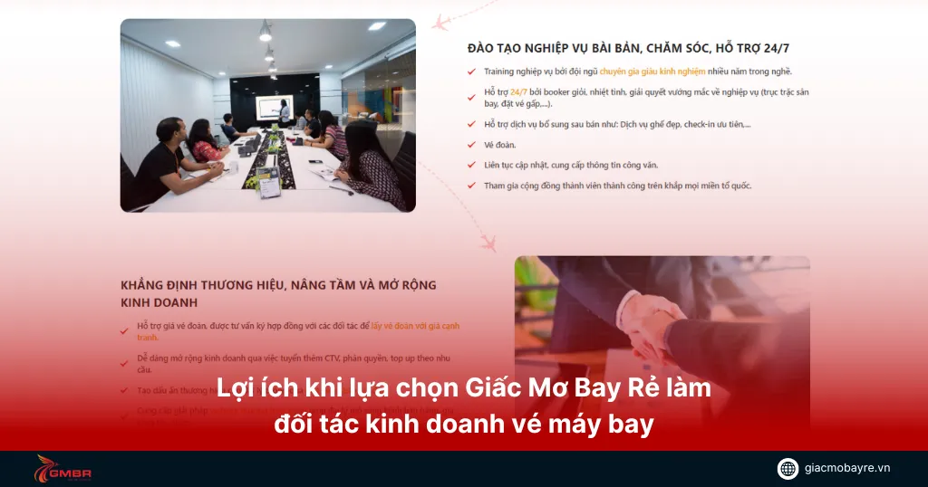 Lợi ích khi làm đại lý vé máy bay của gmbr