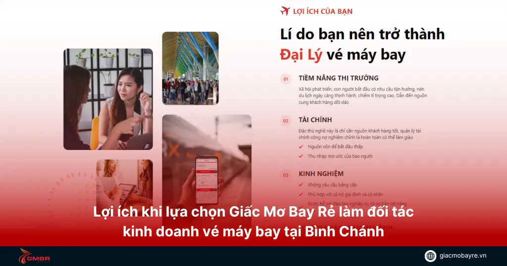 Lợi ích khi làm đại lý vé máy bay tại huyện bình chánh