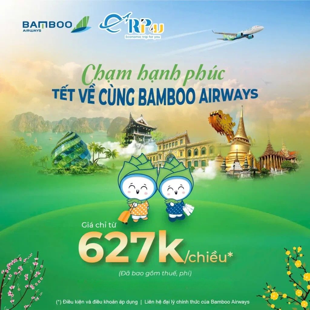 Giá vé tết của Bamboo Airways