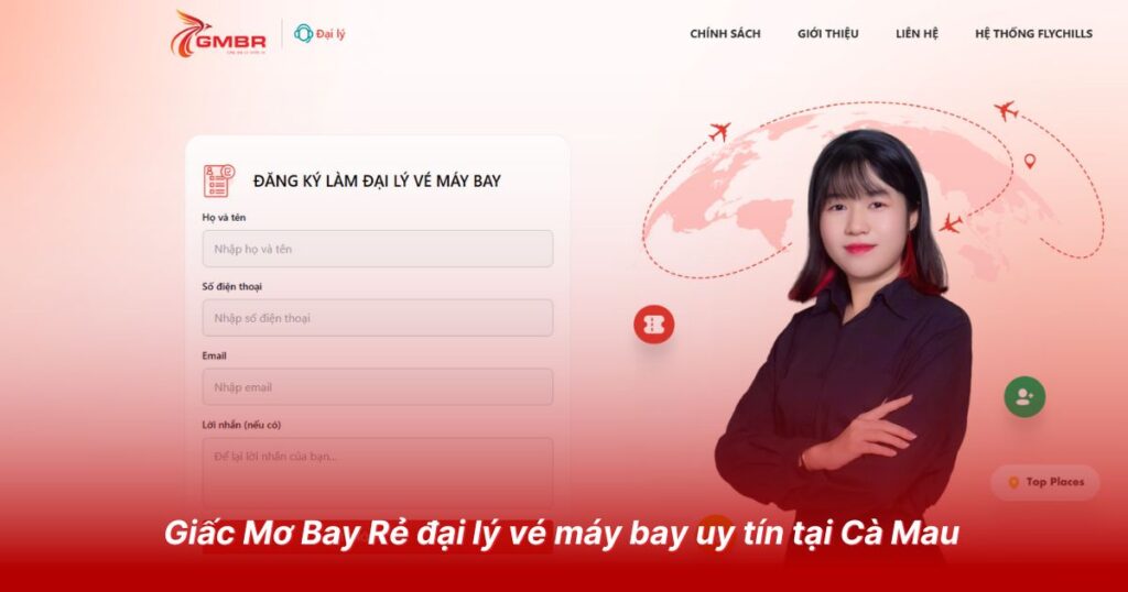Giấc Mơ Bay Rẻ đại lý vé máy bay uy tín tại Cà Mau