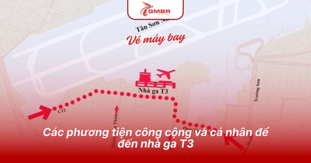 Các phương tiện công cộng và cá nhân để đến nhà ga T3
