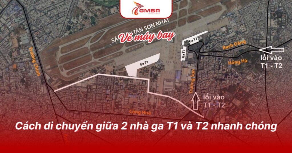 Vietjet đi nhà ga nào ở Tân Sơn Nhất? Vietjet tại các nhà ga & Hướng dẫn chi tiết cho hành khách Vietjet 3 Cách di chuyển giữa 2 nhà ga T1 và T2 nhanh chóng