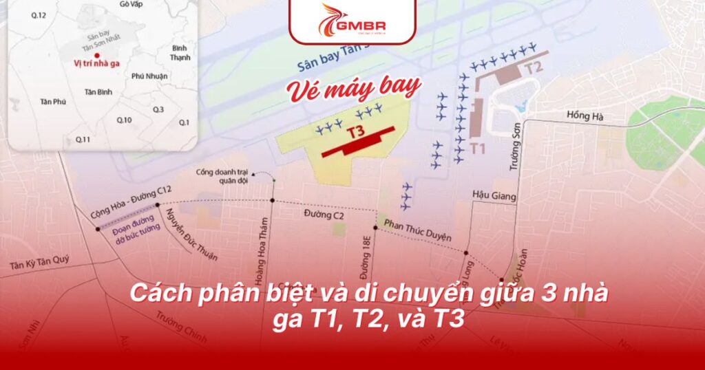 Nhà ga T3 cho hãng nào? Cập nhật thông tin & Lịch trình bay của các hãng hàng không 3 Cách phân biệt và di chuyển giữa 3 nhà ga T1, T2, và T3