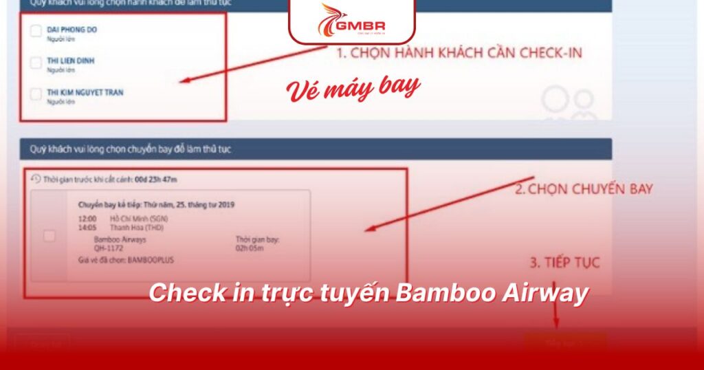 Bamboo Airways đi nhà ga nào? Quy trình làm thủ tục bay Bamboo Airways 3 Check in trực tuyến Bamboo Airway