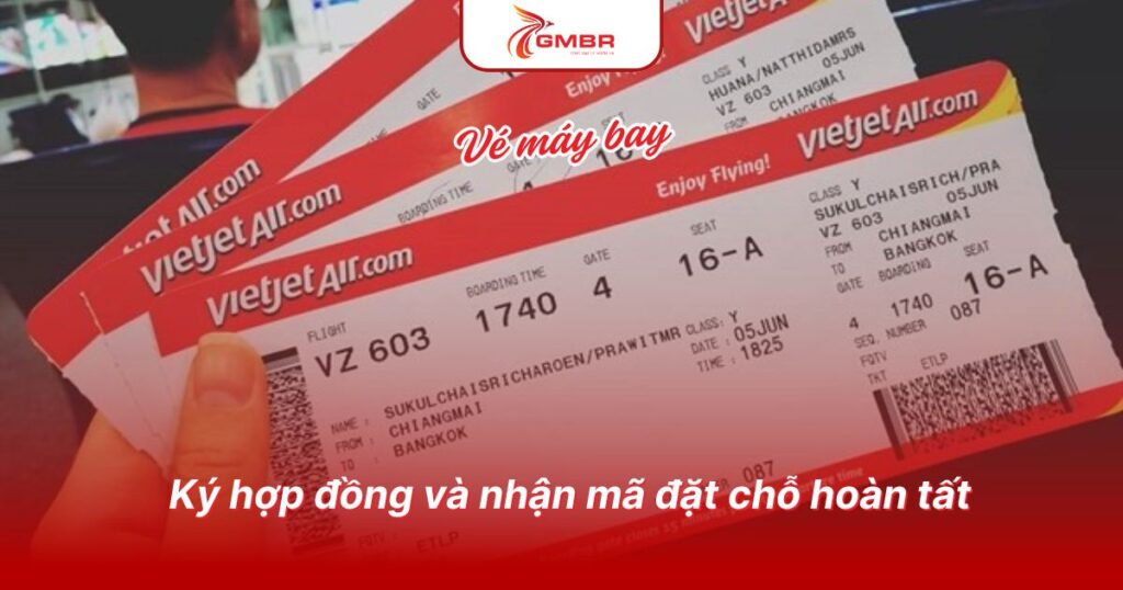 Cách đặt vé máy bay trả tiền sau Vietjet: Hướng dẫn đặt vé & Các quy định khi mua vé Vietjet trả góp 3 Ký hợp đồng và nhận mã đặt chỗ hoàn tất