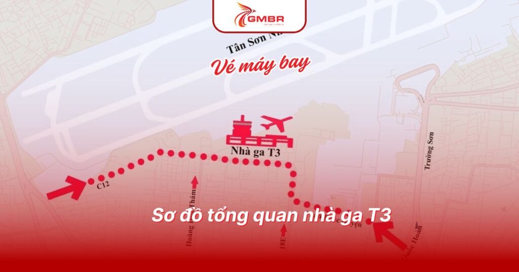 Bamboo Airways đi nhà ga nào? Quy trình làm thủ tục bay Bamboo Airways 2 Sơ đồ tổng quan nhà ga T3