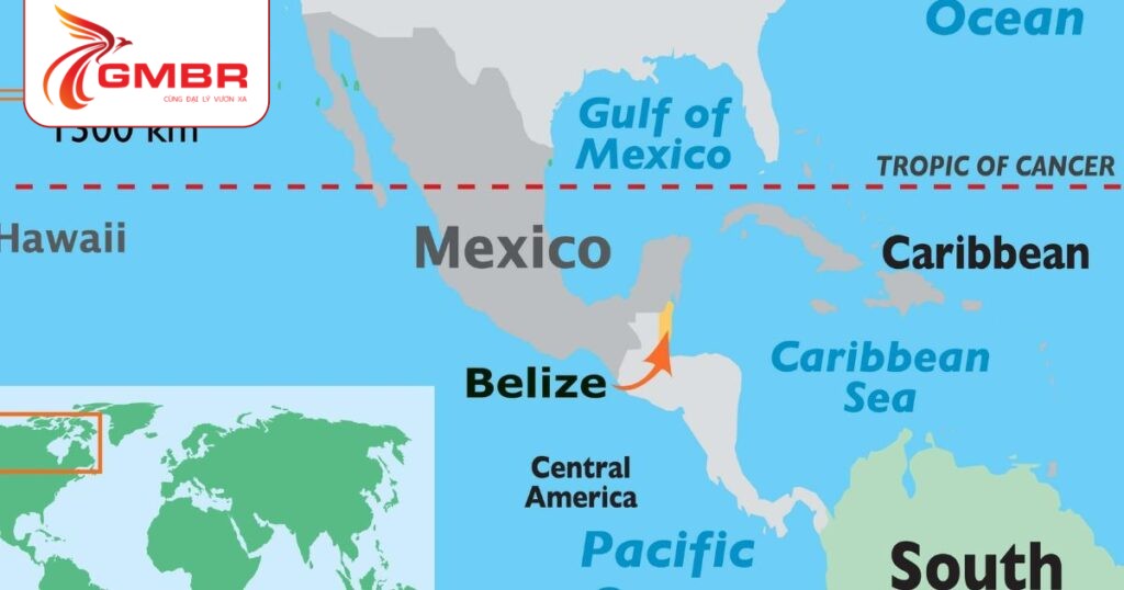Vị trí địa lý Belize