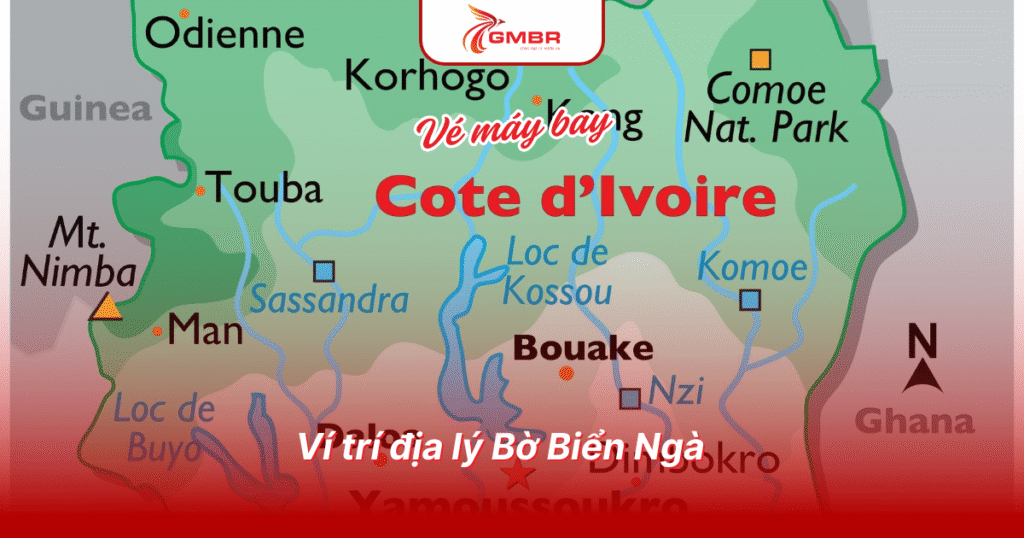 Ví trí địa lý Bờ Biển Ngà