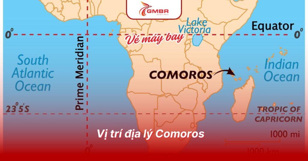Vị trí địa lý Comoros