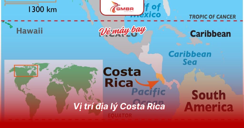 Vị trí địa lý Costa Rica