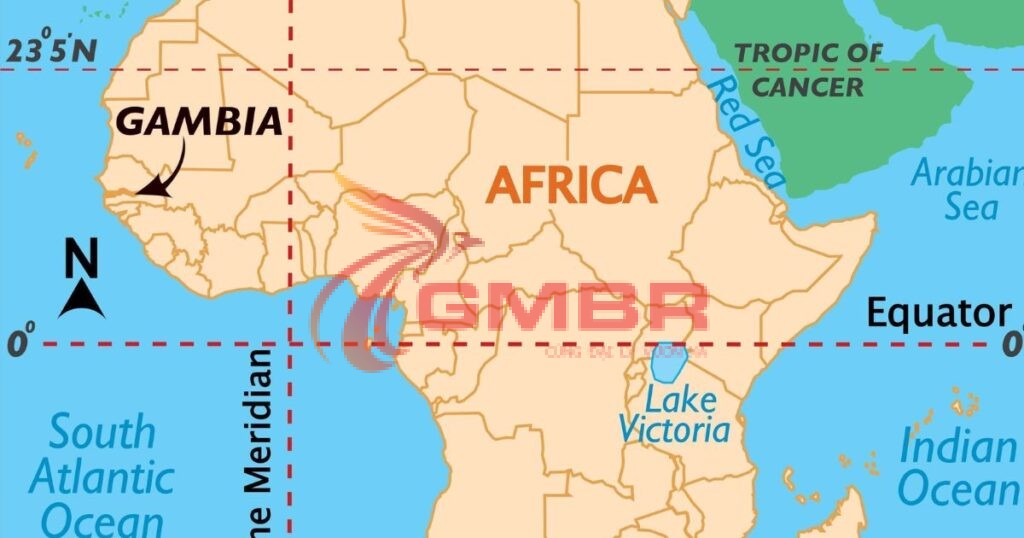Du lịch Gambia: Thời điểm du lịch, Địa điểm, Lịch trình du lịch & Hãng hàng không khai thác chuyến bay đến Gambia 1 Vị trí địa lý Gambia