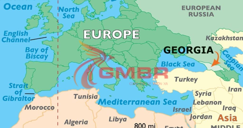 Du lịch Georgia: Địa điểm du lịch, Lịch trình & Hãng hàng không khai thác chuyến bay đến Georgia từ Việt Nam 1 Vị trí địa lý Georgia