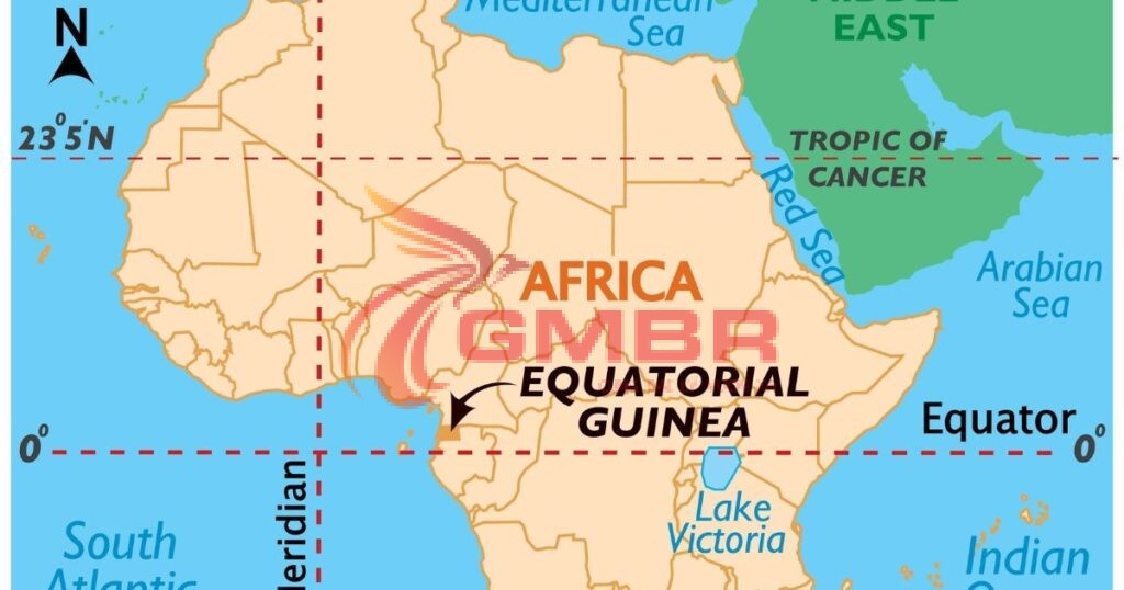 Du lịch Guinea Xích Đạo: Thời điểm du lịch, Địa điểm, Lịch trình du lịch & Hãng hàng không khai thác chuyến bay đến Guinea Xích Đạo 1 Vị trí địa lý Guinea Xích Đạo