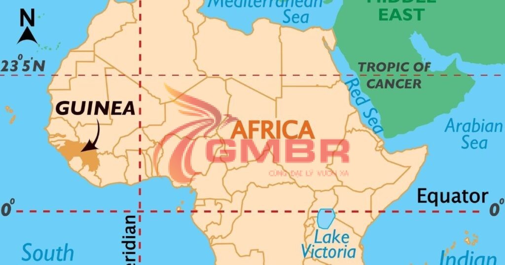 Du lịch Guinea: Địa điểm du lịch, Lịch trình & Hãng hàng không khai thác chuyến bay đến Guinea 1 Vị trí địa lý Guinea