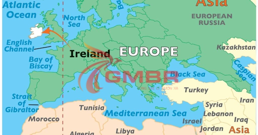 Vị trí địa lý Ireland
