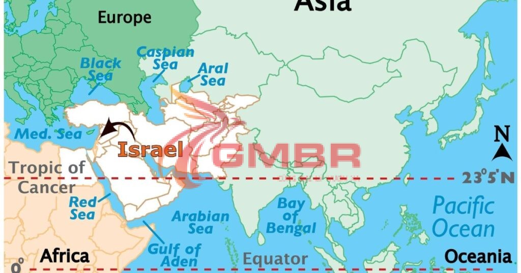 Vị trí địa lý Israel