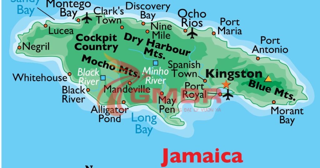 Vị trí địa lý Jamaica