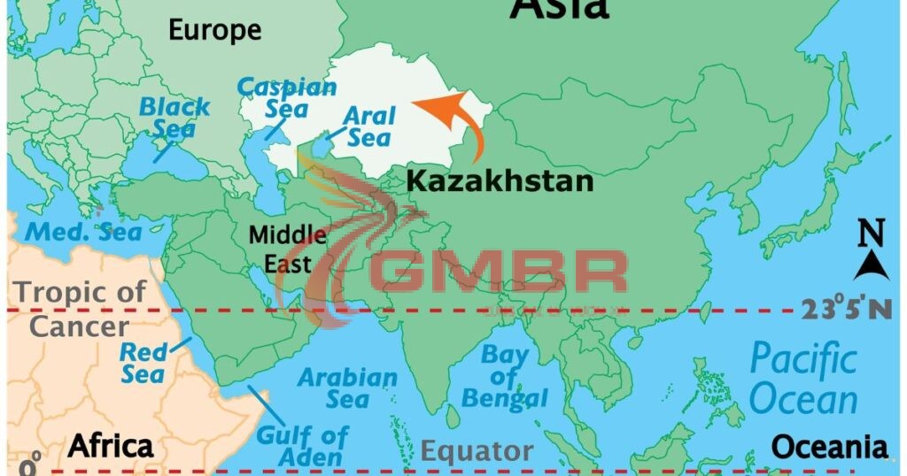 Vị trí địa lý Kazakhstan