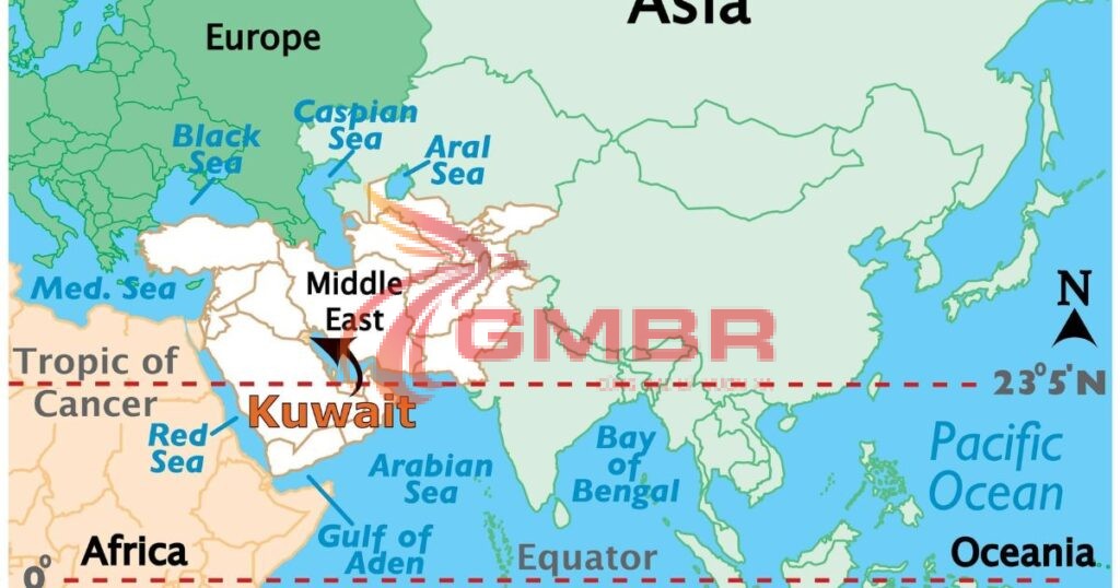 Vị trí địa lý Kuwait