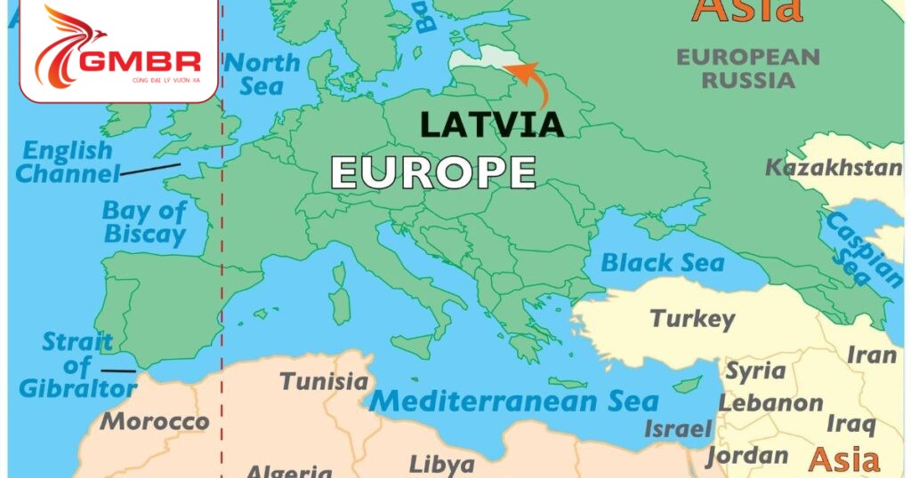 Du lịch Latvia: Thời điểm du lịch, Địa điểm, Lịch trình du lịch & Hãng hàng không khai thác chuyến bay đến Latvia 1 Vị trí địa lý Latvia
