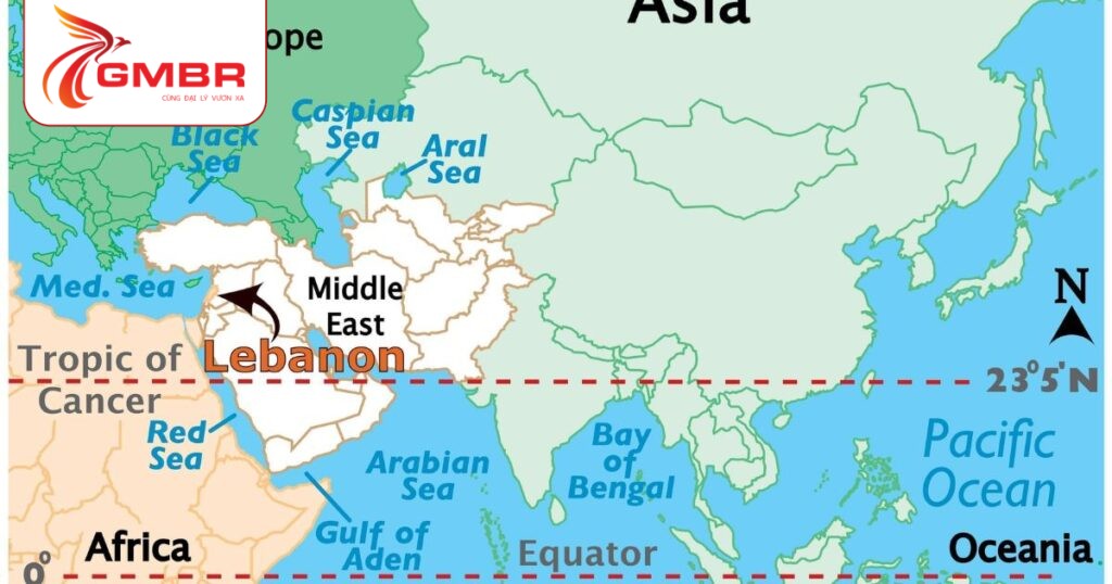 Vị trí địa lý Liban