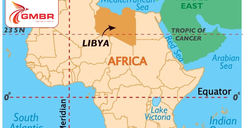 Du lịch Libya: Thời điểm du lịch, Địa điểm, Lịch trình du lịch & Hãng hàng không khai thác chuyến bay đến Libya từ Việt Nam 1 Vị trí địa lý Libya