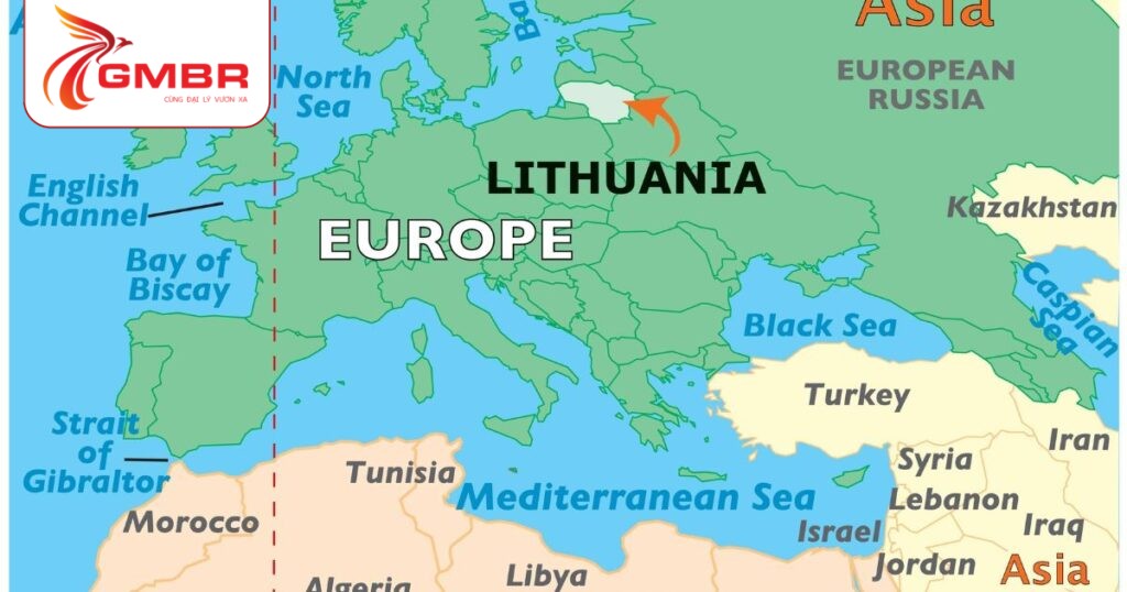 Du lịch Litva: Thời điểm du lịch, Địa điểm, Lịch trình du lịch & Hãng hàng không khai thác chuyến bay đến Litva từ Việt Nam 1 Vị trí địa lý Litva