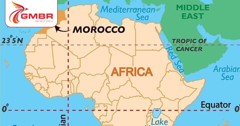 Du lịch Maroc: Địa điểm du lịch, Lịch trình du lịch & Hãng hàng không khai thác chuyến bay đến Maroc 1 Vị trí địa lý Maroc