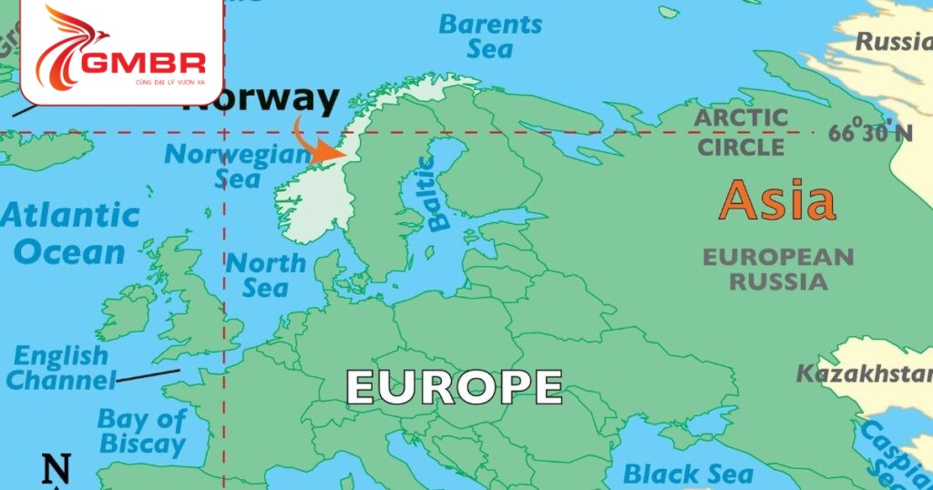 Du lịch Na Uy: Thời điểm du lịch, Địa điểm, Lịch trình du lịch & Hãng hàng không khai thác chuyến bay đến Na Uy 1 Vị trí địa lý Na Uy
