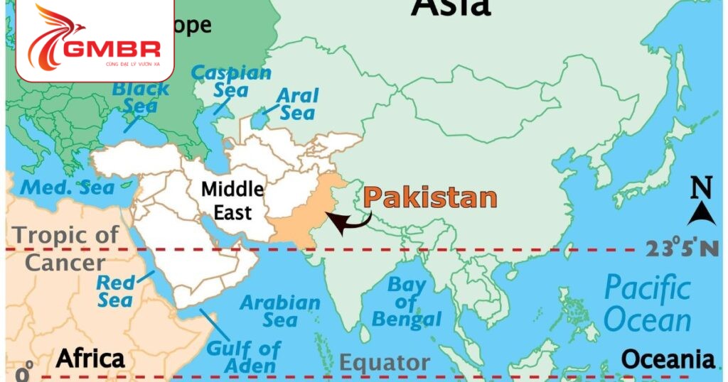 Vị trí địa lý Pakistan
