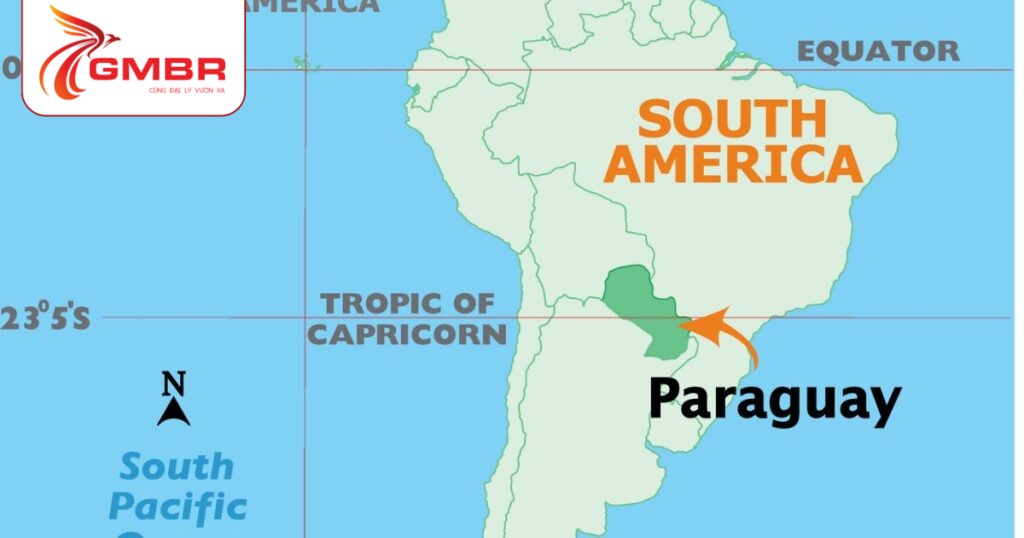 Vị trí địa lý Paraguay