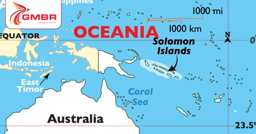 Du lịch Quần đảo Solomon: Thời điểm du lịch, Địa điểm, Lịch trình du lịch & Hãng hàng không khai thác chuyến bay đến Quần đảo Solomon từ Việt Nam 1 Vị trí địa lý Quần đảo Solomon